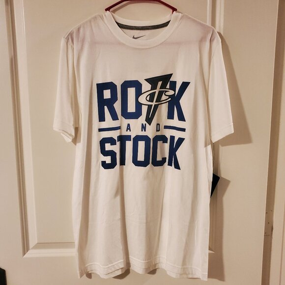 NWT VINTAGE Nike Air Max Penny Home White Blue "Rock and Stock" shirt tee t sz M - Picture 1 of 8